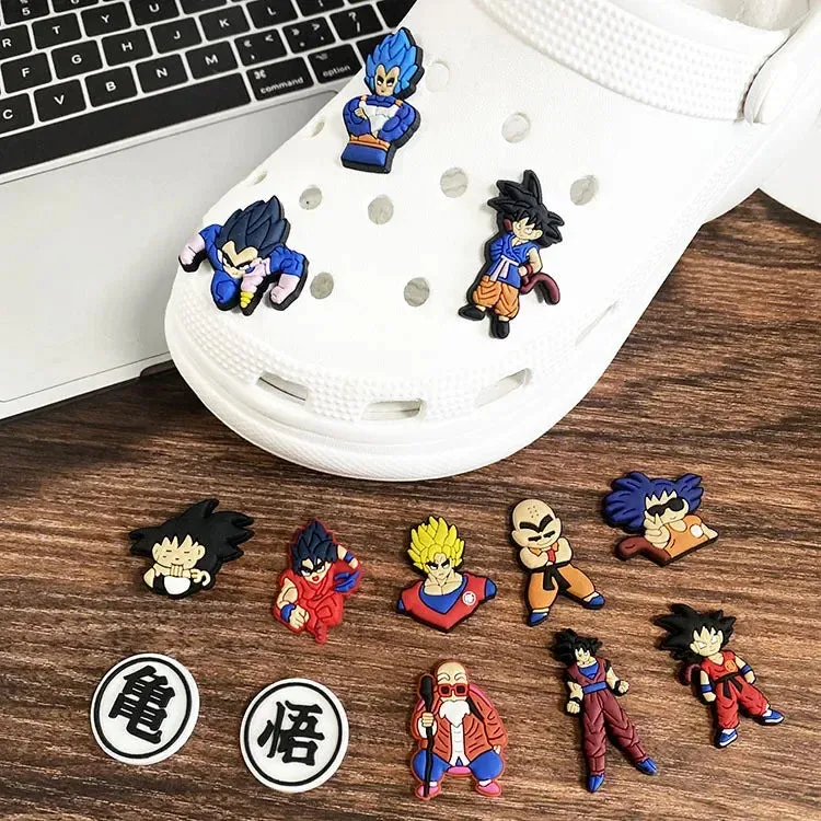 15pcs/set Dragon Ball Z Shoe Collection Charms for DIY Shoe Decorations Accessories