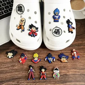 15pcs/set Dragon Ball Z Shoe Collection Charms for DIY Shoe Decorations Accessories