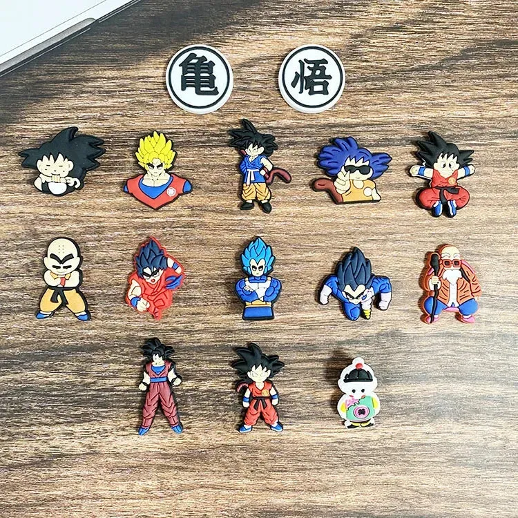 15pcs/set Dragon Ball Z Shoe Collection Charms for DIY Shoe Decorations Accessories