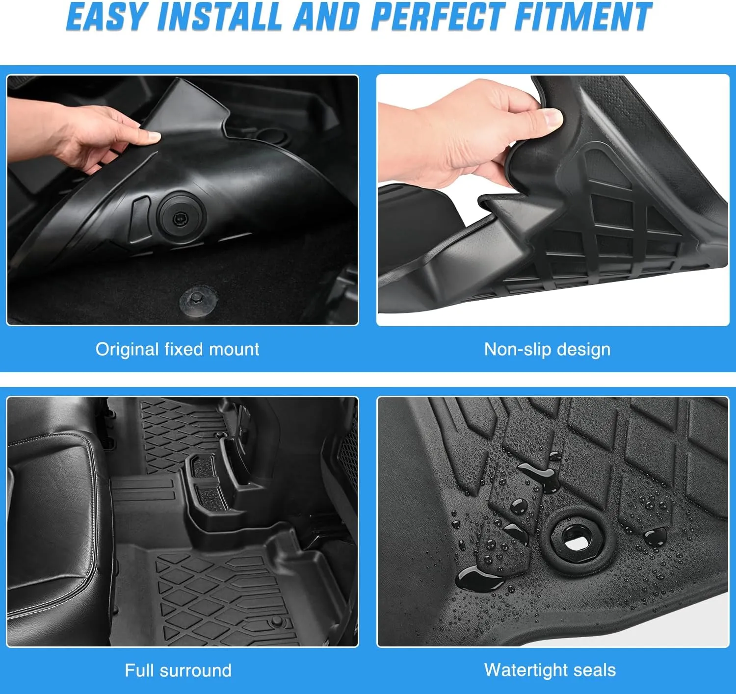 2018-2024 Toyota Camry Hybrid Only TPE Floor Mats