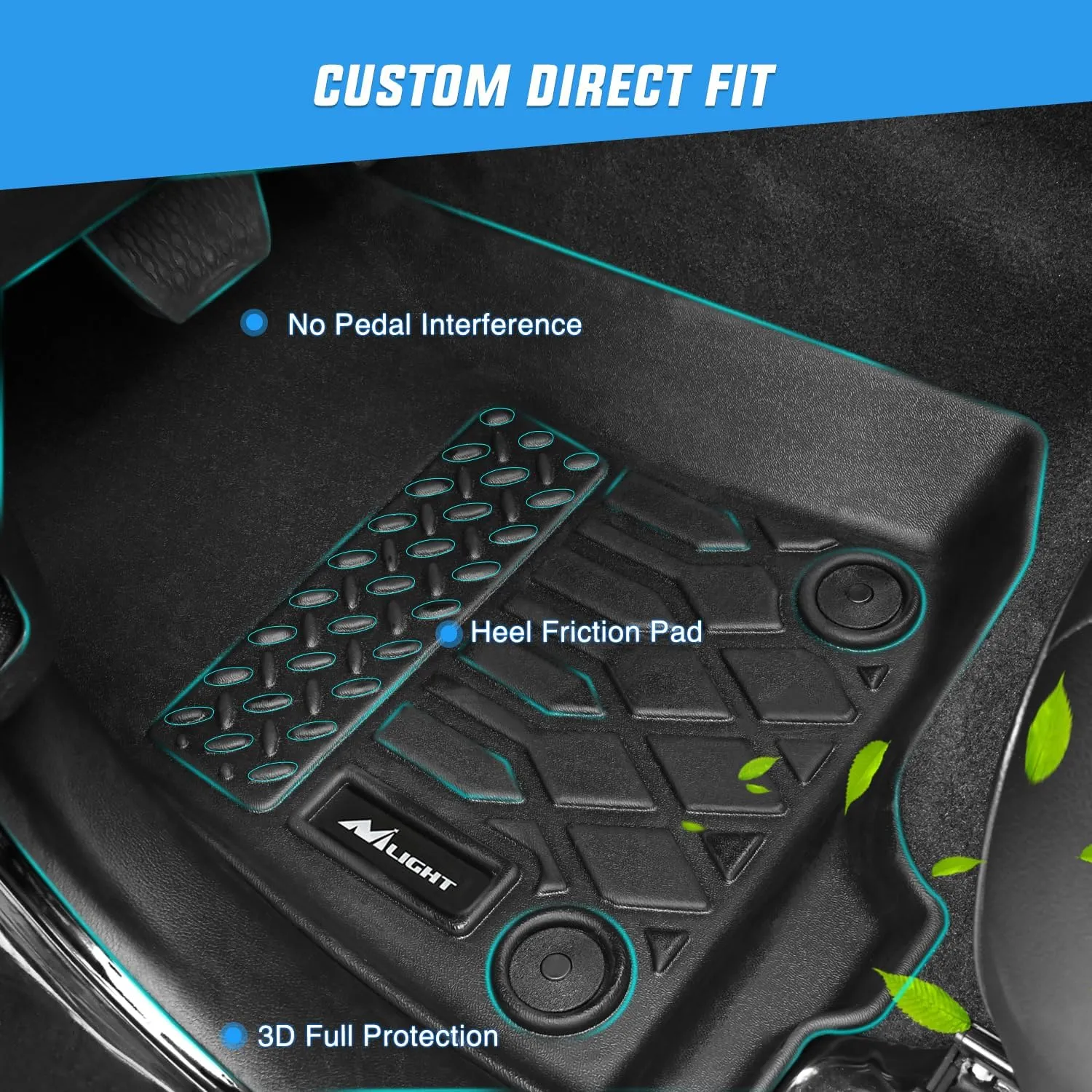 2018-2024 Toyota Camry Hybrid Only TPE Floor Mats