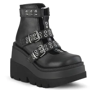 4 Inch Platform SHAKER-62 Black Pu