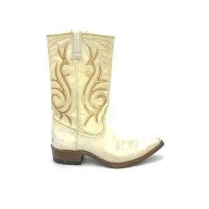 60's Acme White with Gold Inlays Women's 6.5