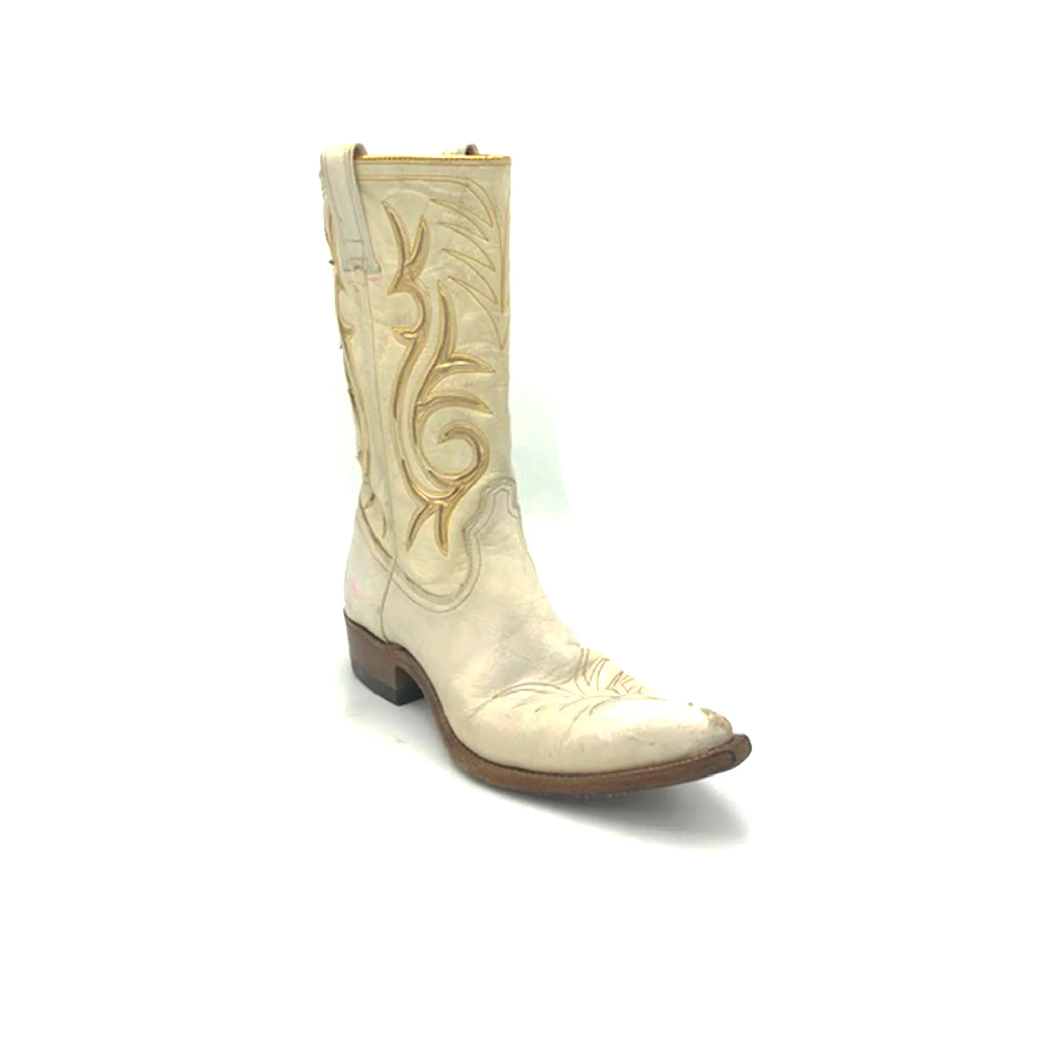 60's Acme White with Gold Inlays Women's 6.5