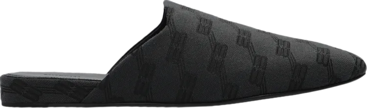Balenciaga Cozy BB Mule All Over Logo Sneakers - Gray Black