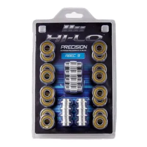 Bauer HI-LO Abec 9 Bearings - 16 Pack