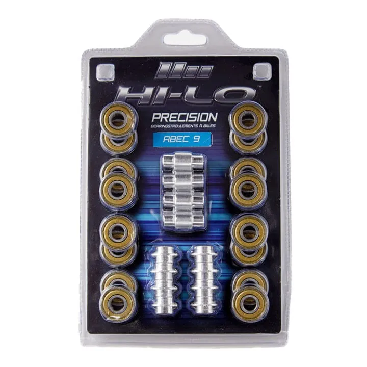 Bauer HI-LO Abec 9 Bearings - 16 Pack