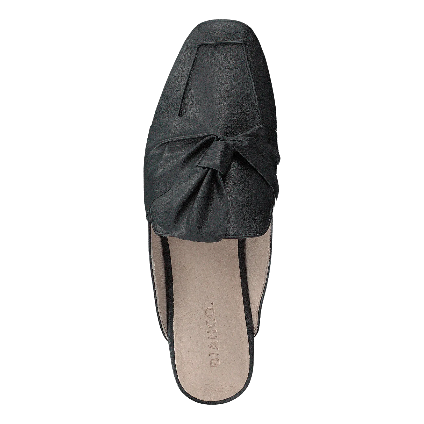 Birke Assymetric Bow Mule 100 - Black
