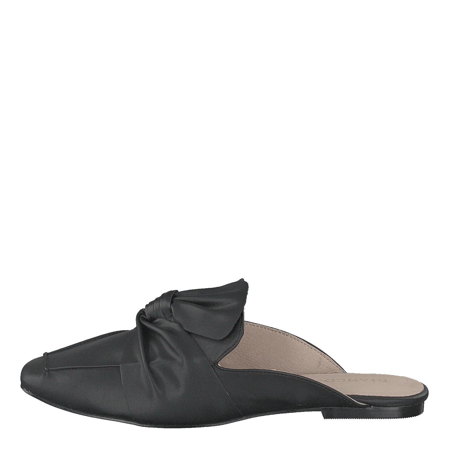 Birke Assymetric Bow Mule 100 - Black