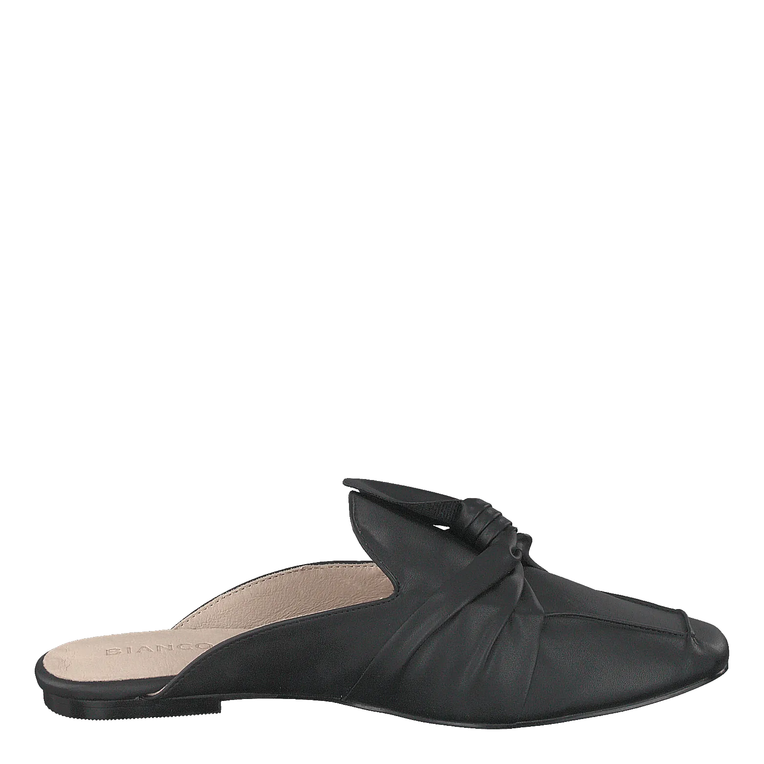 Birke Assymetric Bow Mule 100 - Black