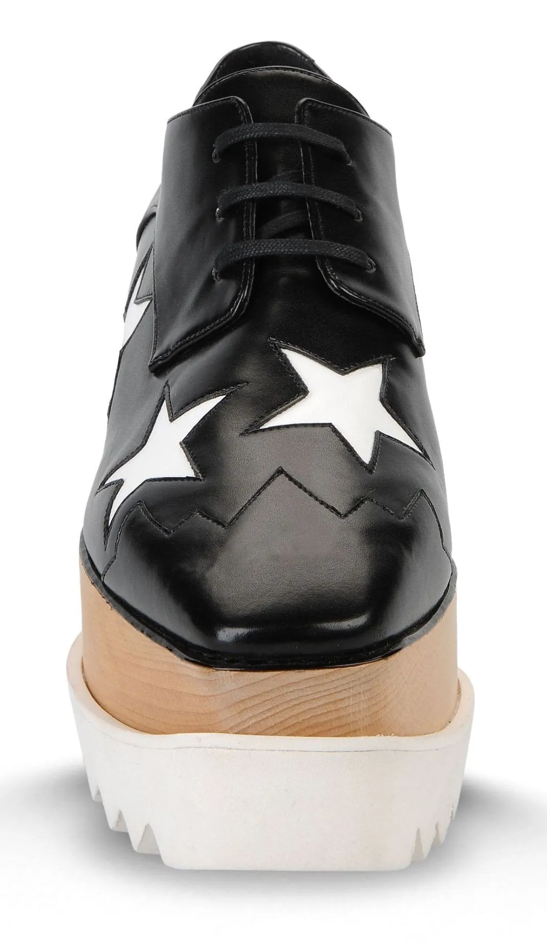 Black Elyse Shoes with White Stars