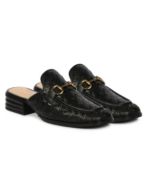 Black Izaan - Heeled Mule