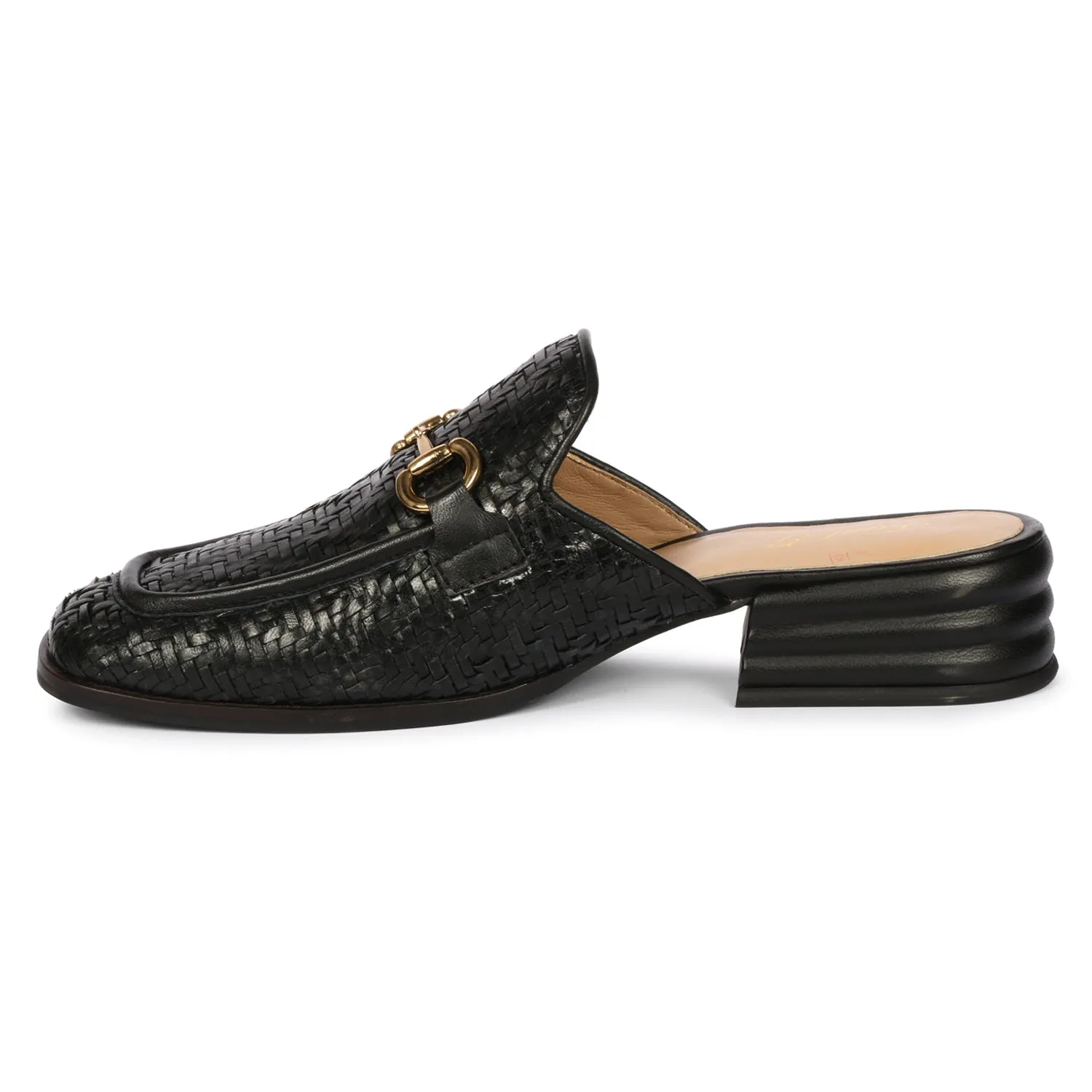Black Izaan - Heeled Mule
