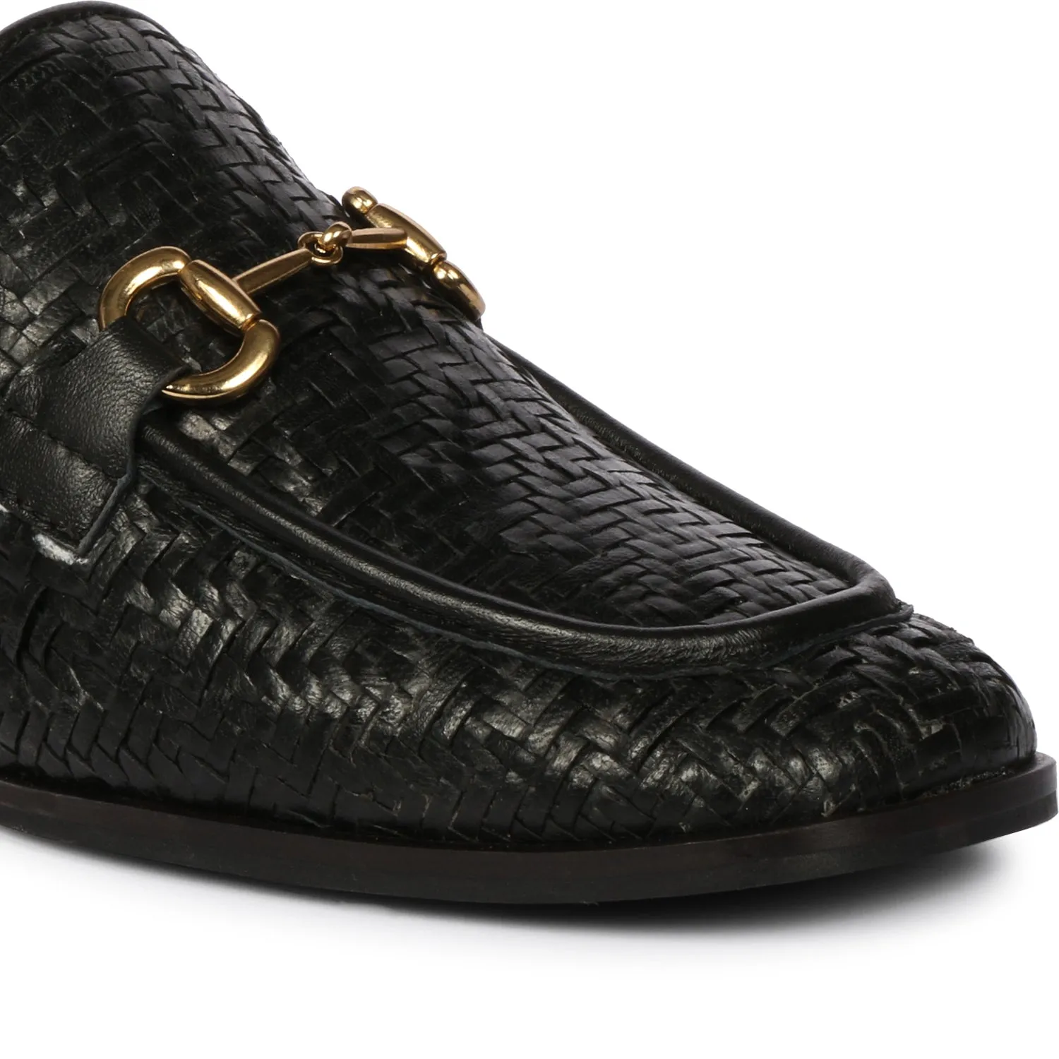 Black Izaan - Heeled Mule