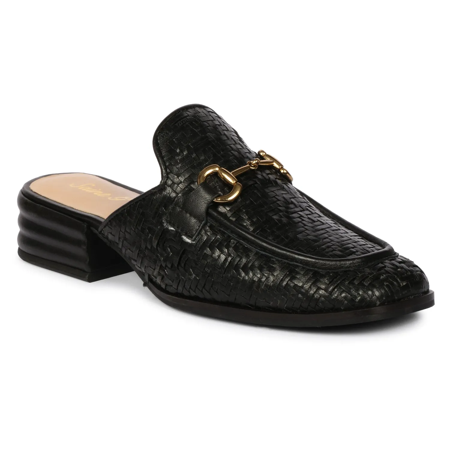 Black Izaan - Heeled Mule