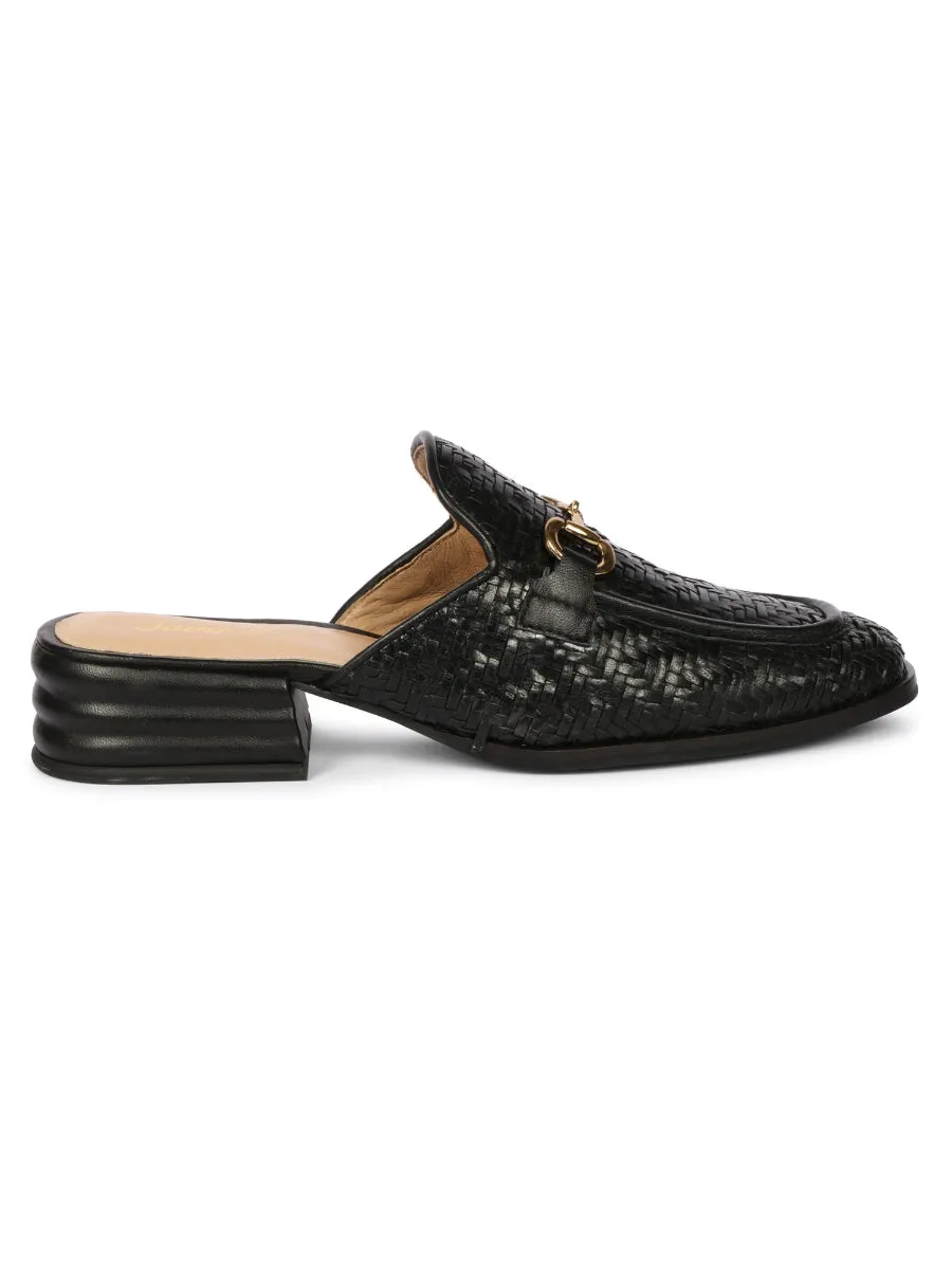 Black Izaan - Heeled Mule