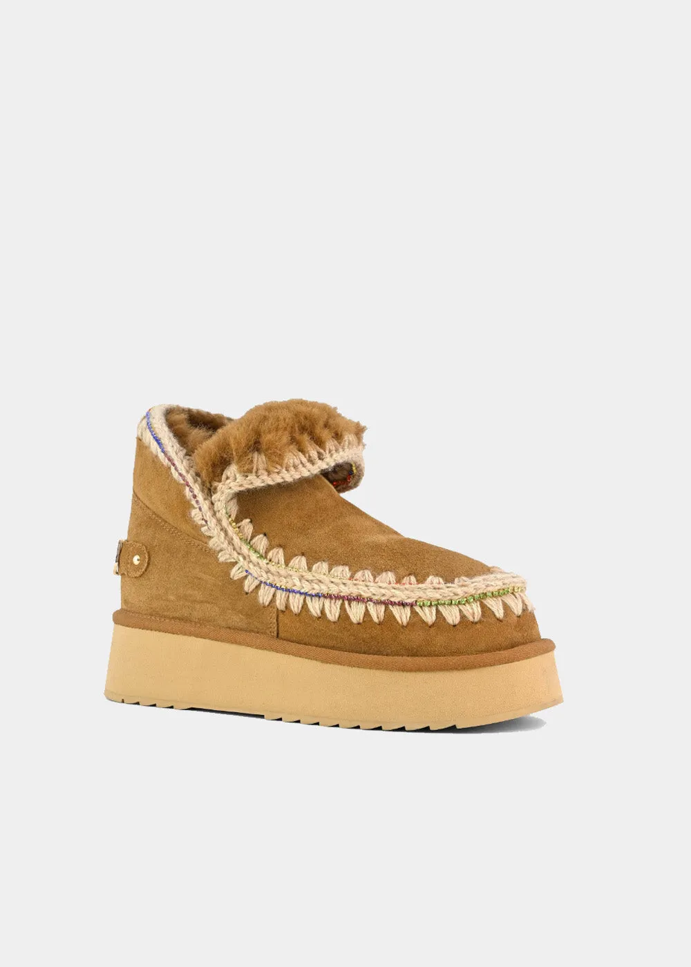 BOOTS MOU ESKIMO 18 PLATFORM RHINESTONES