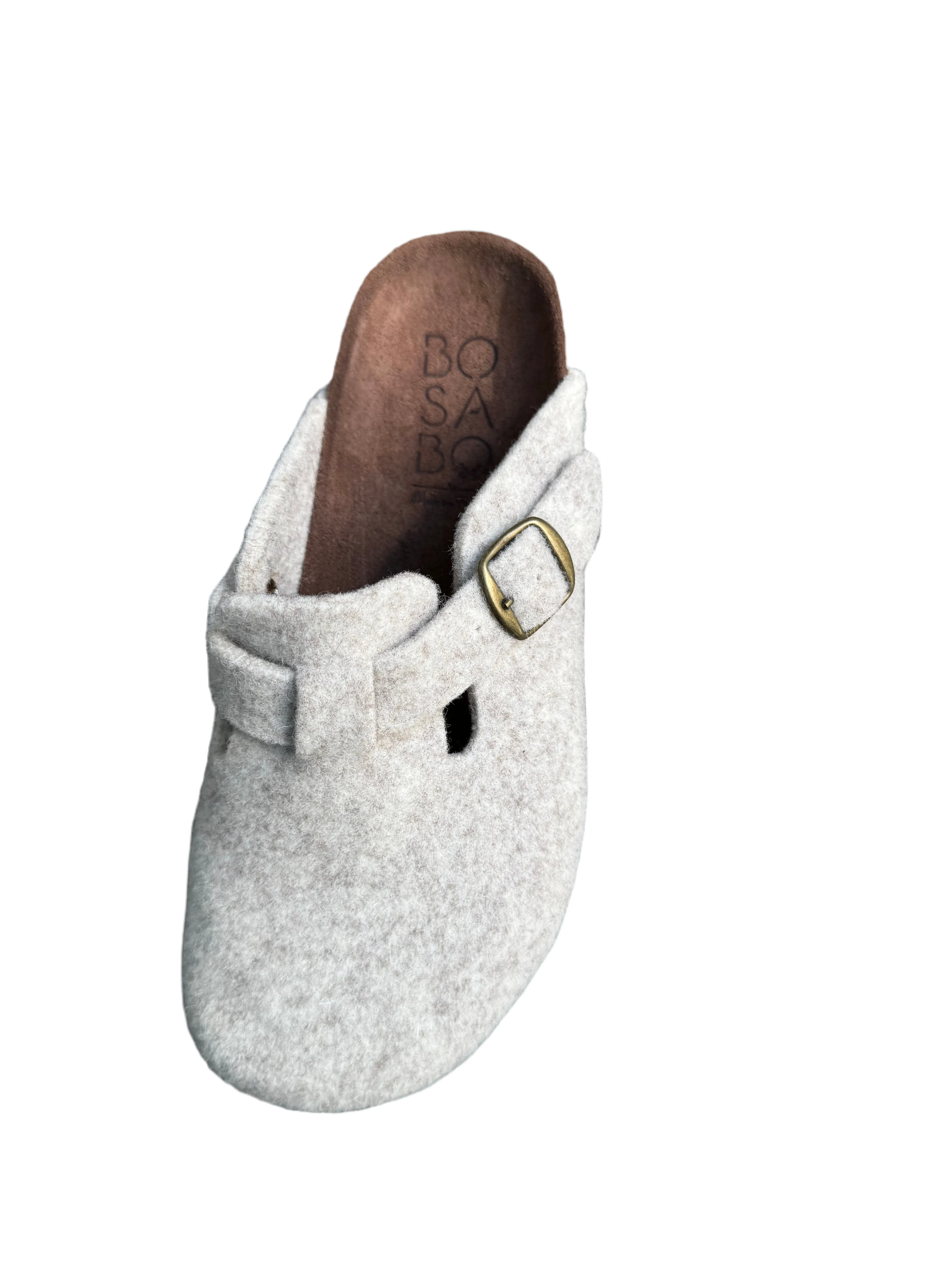 Bosabo Closed Toe Slides - Beige
