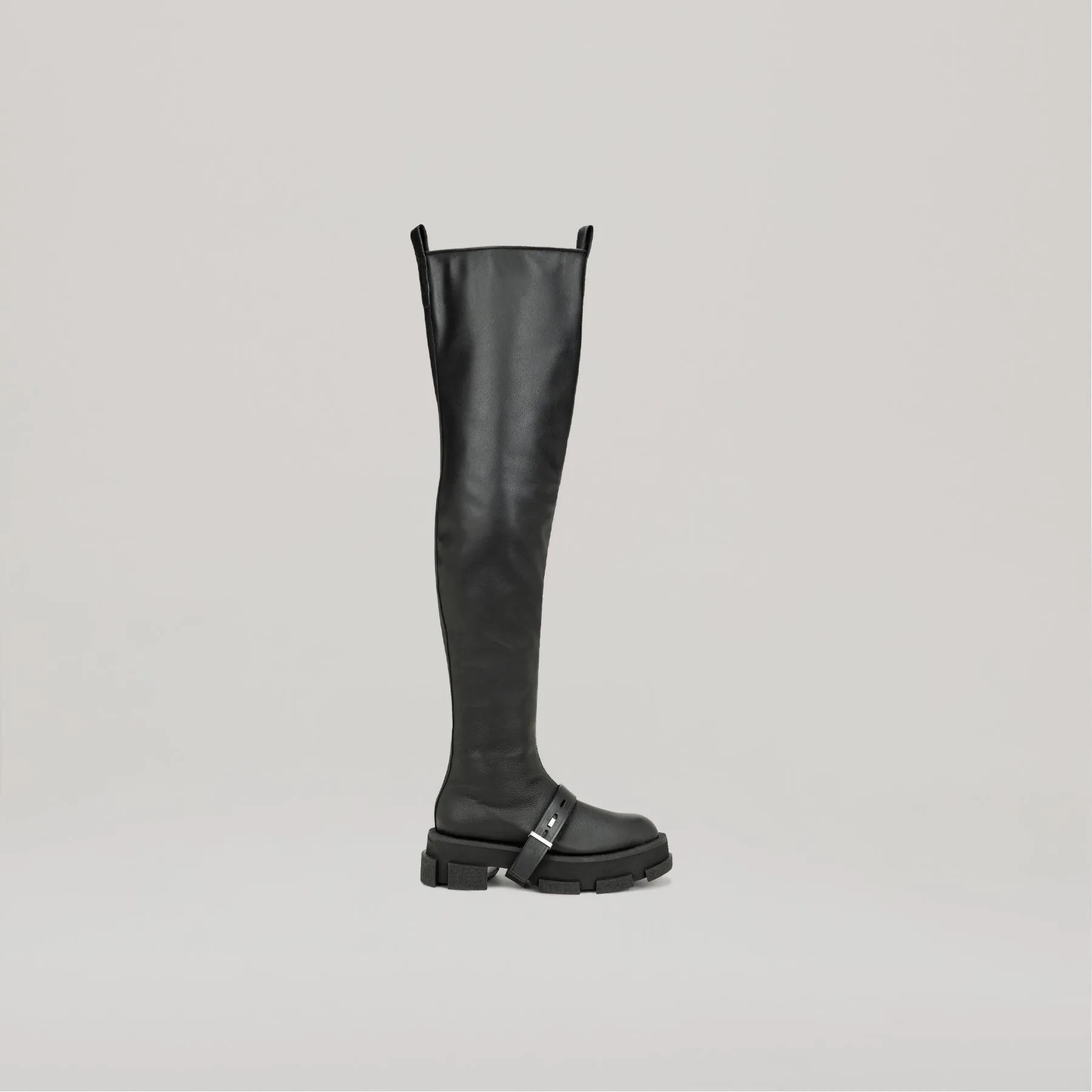 both x DION LEE-GAO PLATFORM THIGH HIGH BOOTS-BLACK