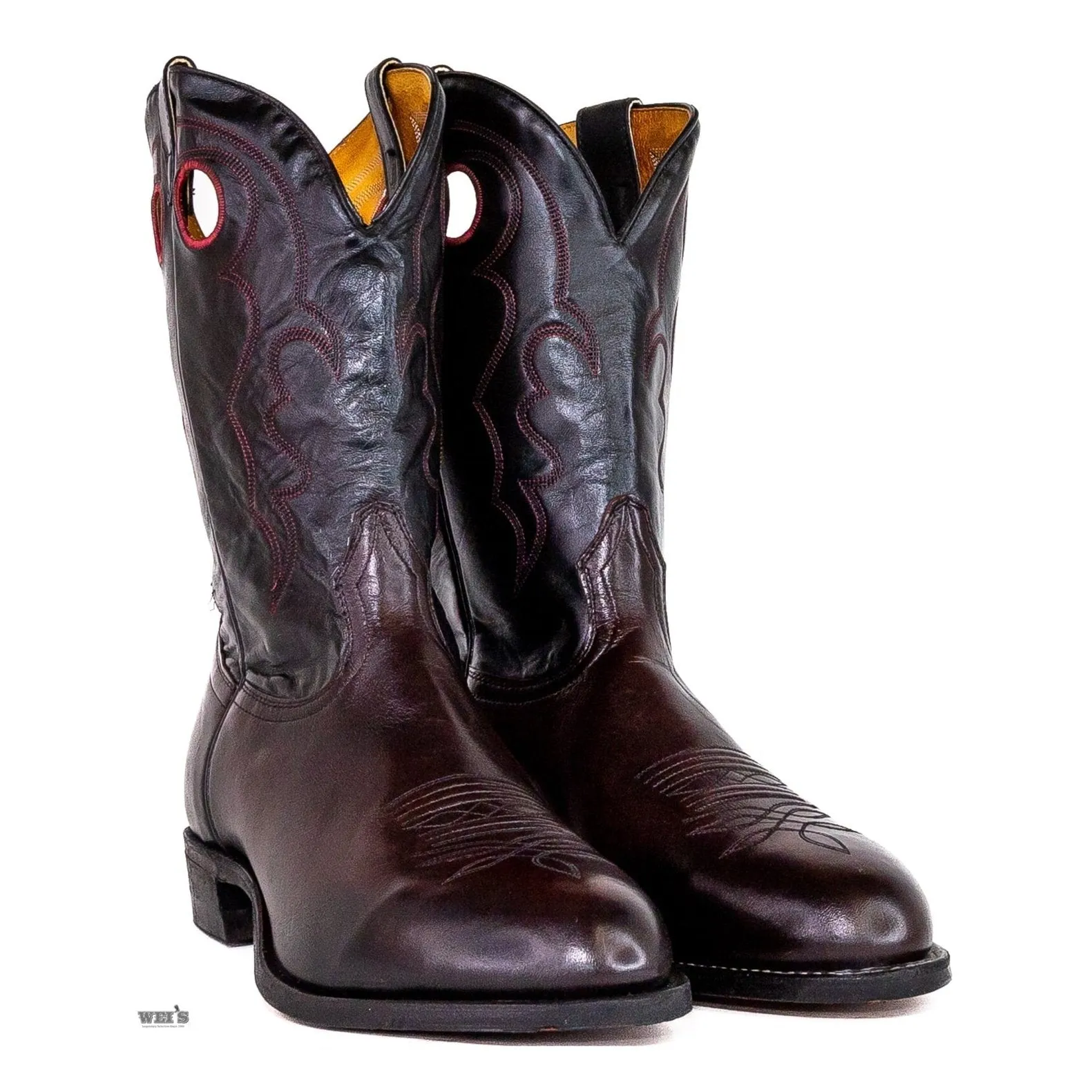 Boulet Men's Cowboy Boots 13" Cody Snyder Bullhide Roper Heel U Toe
