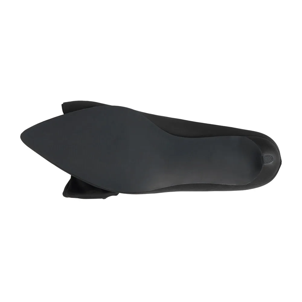 Bow Slip On Pointed Toe Kitten Heel Mules