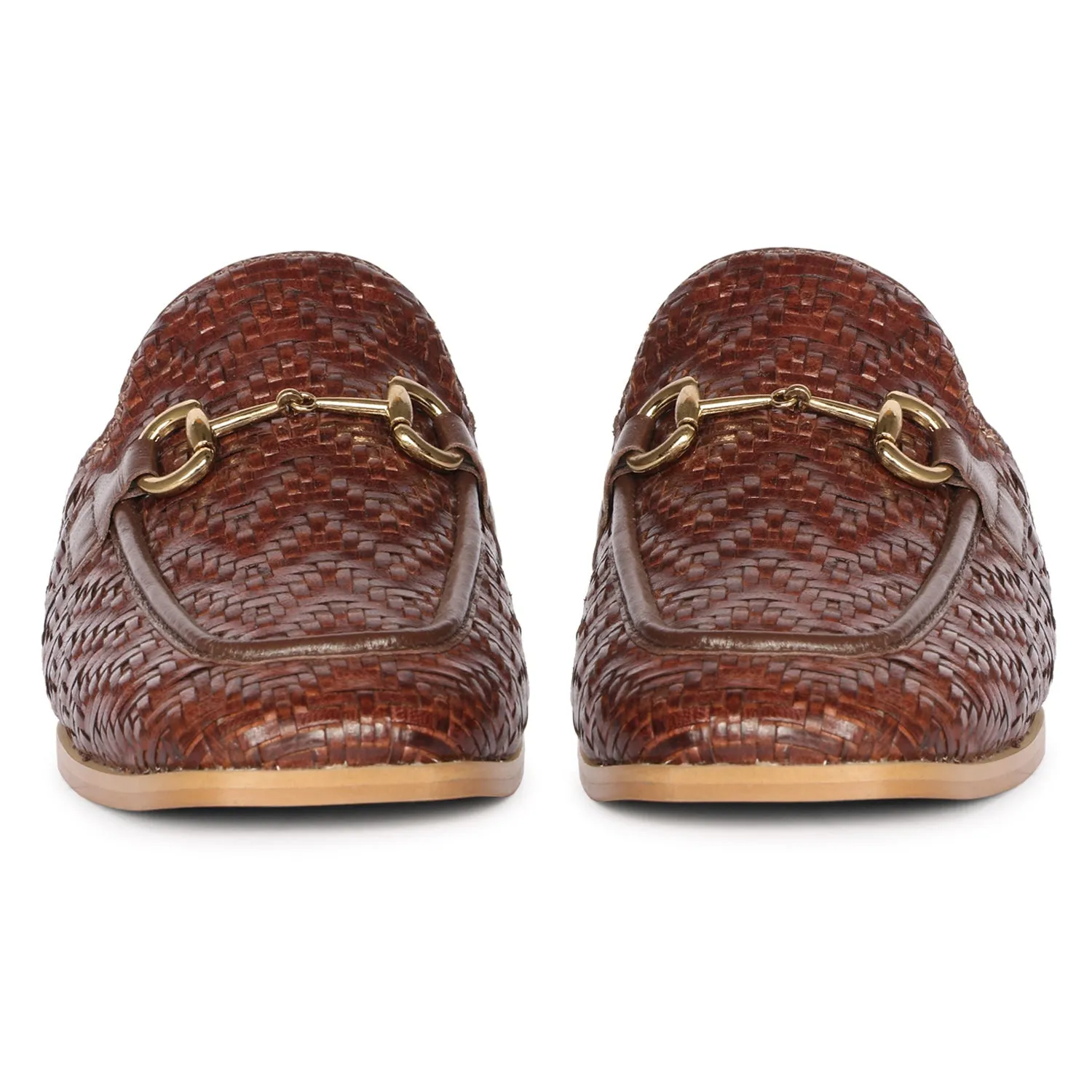 Brown Izaan - Heeled Mule