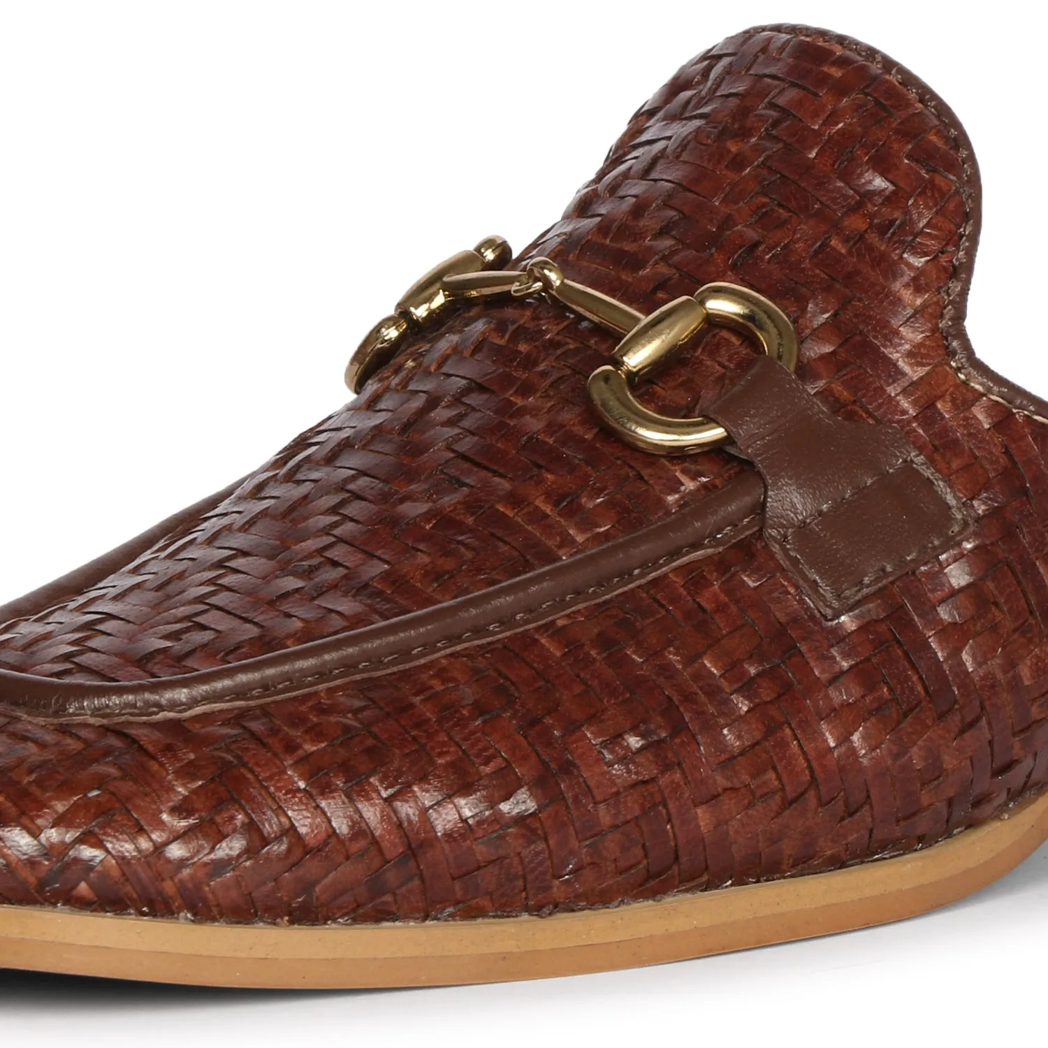 Brown Izaan - Heeled Mule