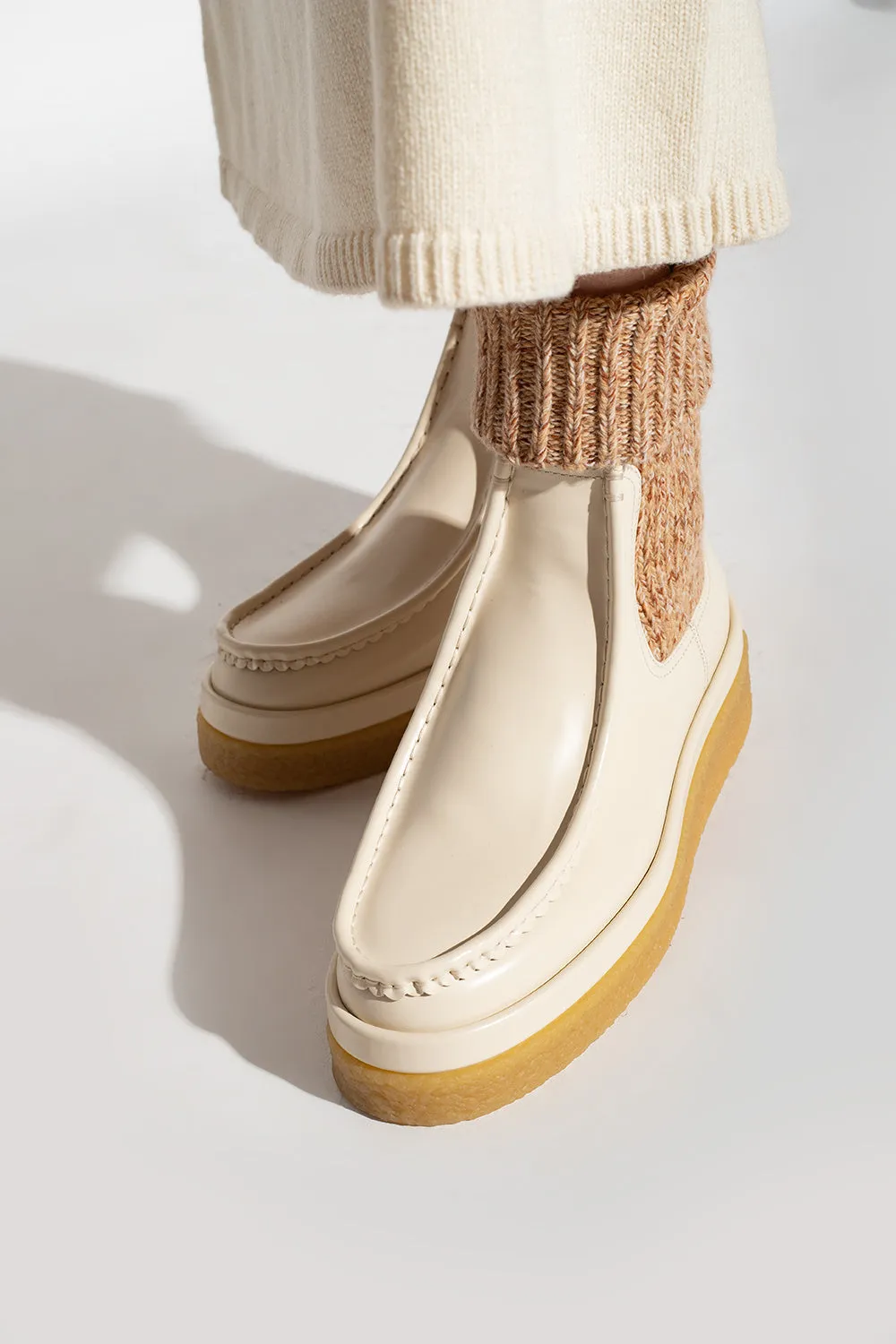 Chloé Women's Jamie Boots Shoes In Beige