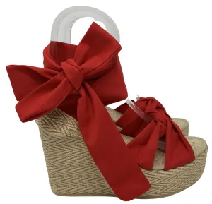 Coral Treasure High Wedges Espadrilles