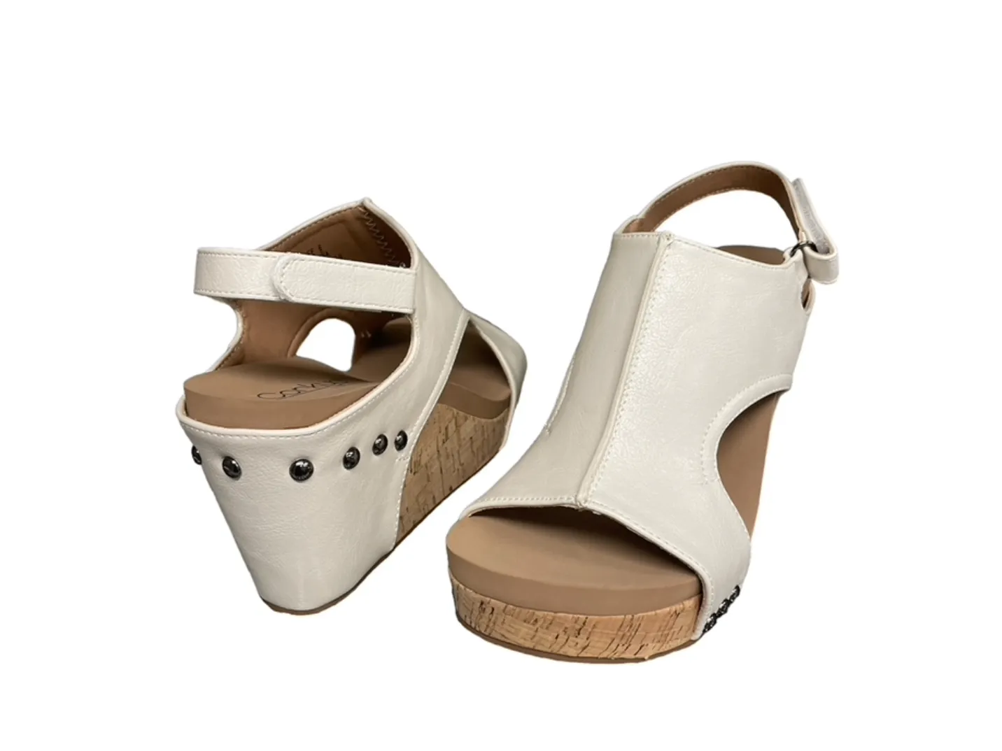 Corkys Tiffanee Platform Sandal Ivory