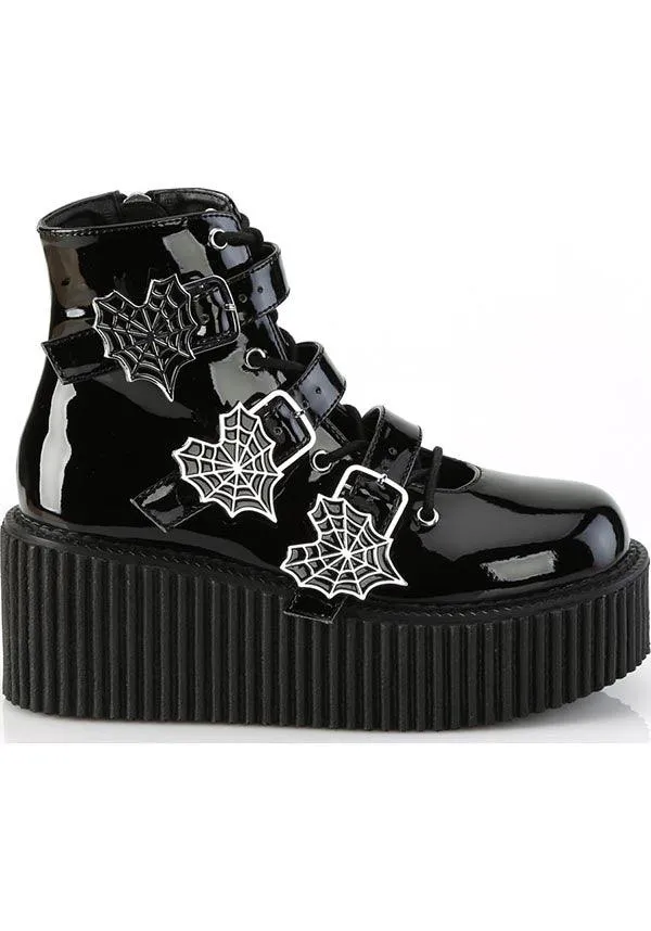 CREEPER-260 [Black Patent] | BOOTS [PREORDER]