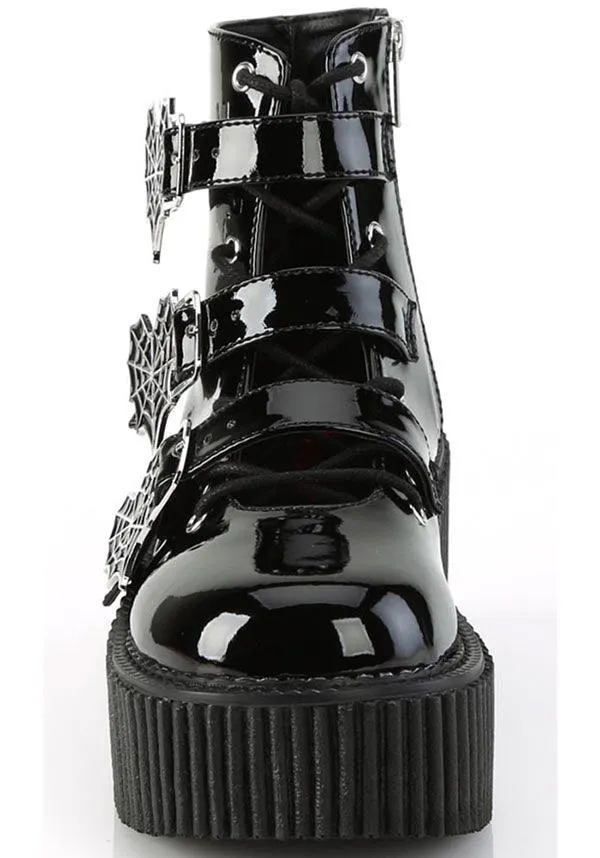 CREEPER-260 [Black Patent] | BOOTS [PREORDER]