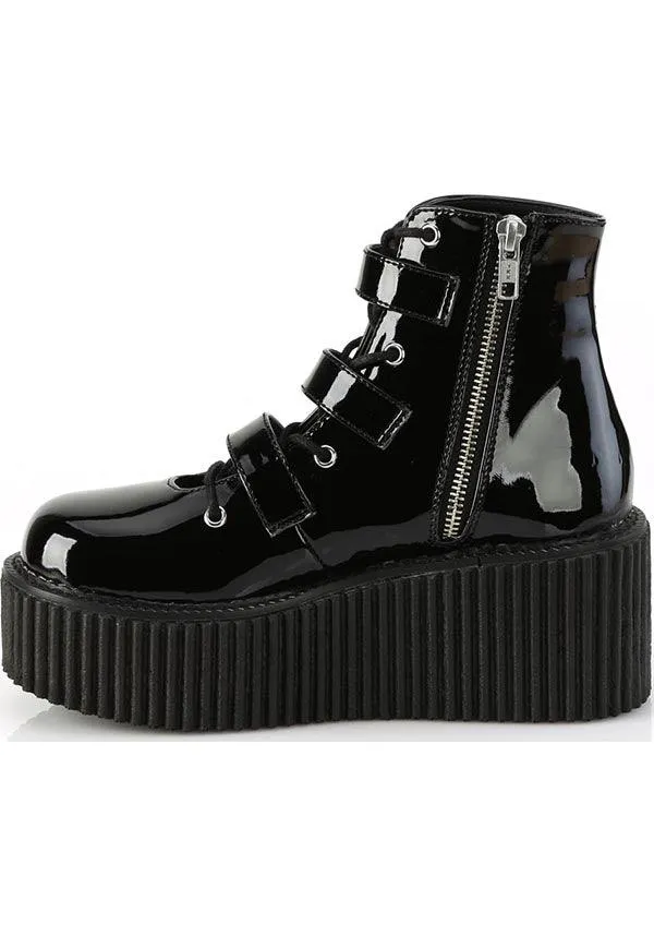 CREEPER-260 [Black Patent] | BOOTS [PREORDER]