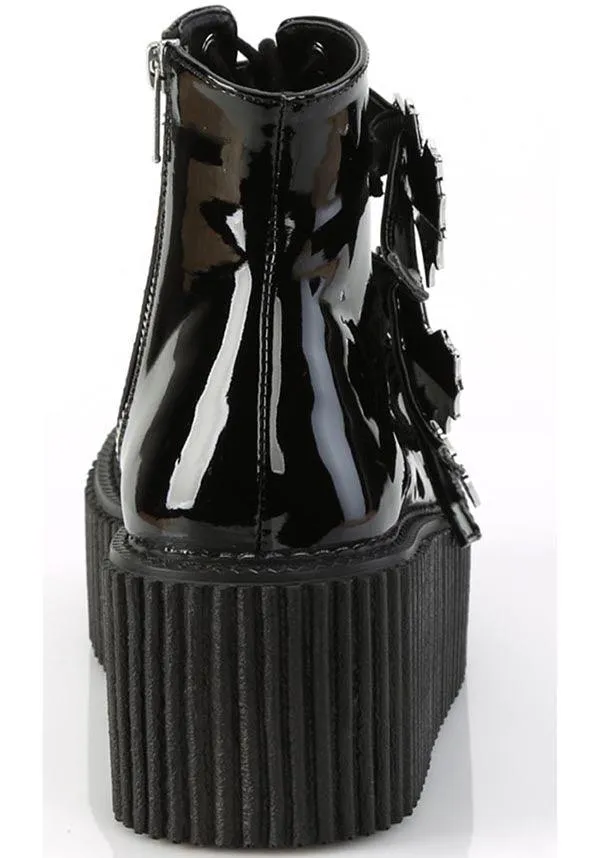 CREEPER-260 [Black Patent] | BOOTS [PREORDER]