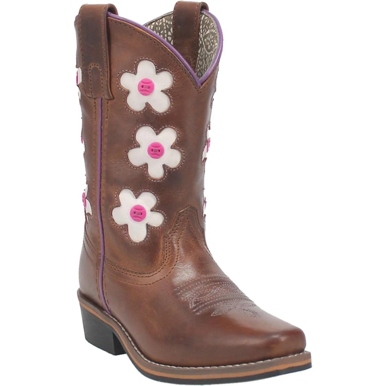 Dan Post Brown Giselle Western Boots for Children