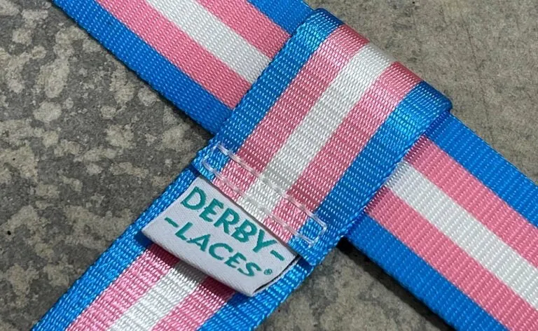 Derby Laces Skate Gear Leash 54 inch (137 cm) Trans Stripe