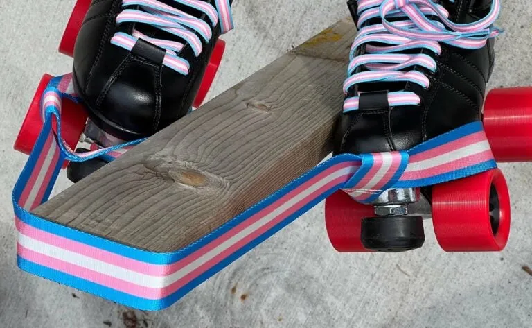 Derby Laces Skate Gear Leash 54 inch (137 cm) Trans Stripe