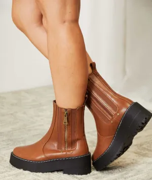 Detroit Platform Boots | Chestnut