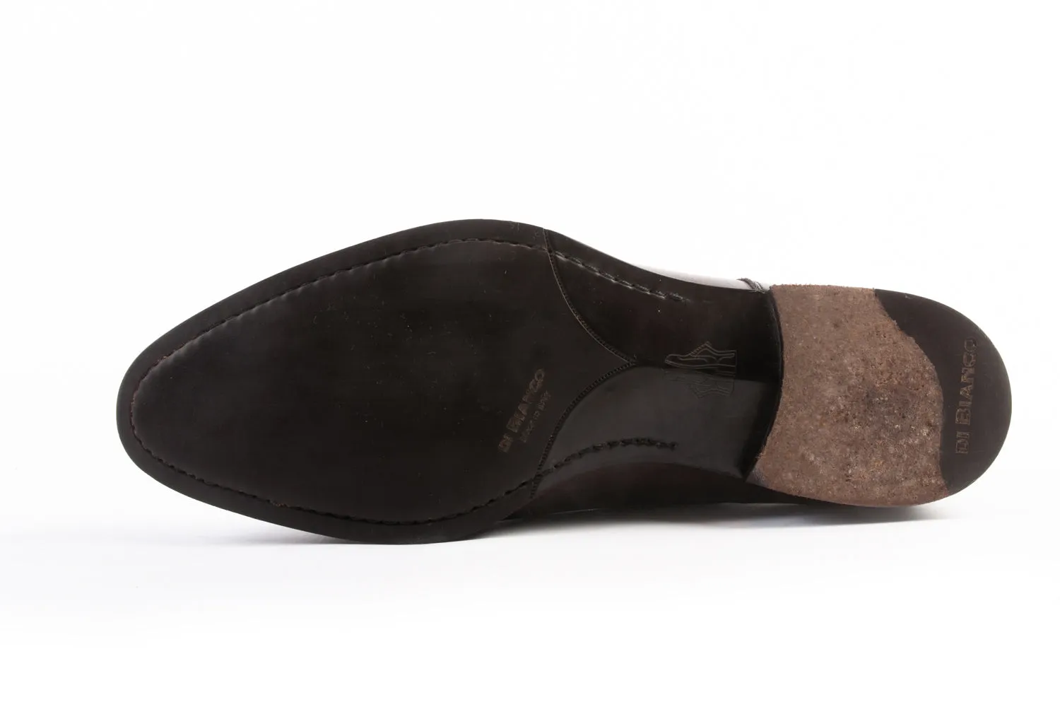 Di Bianco Chocolate Brown Bergamo Cap Toe Shoes
