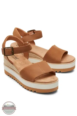 Diana Tan Leather Wedge Sandal 10019757