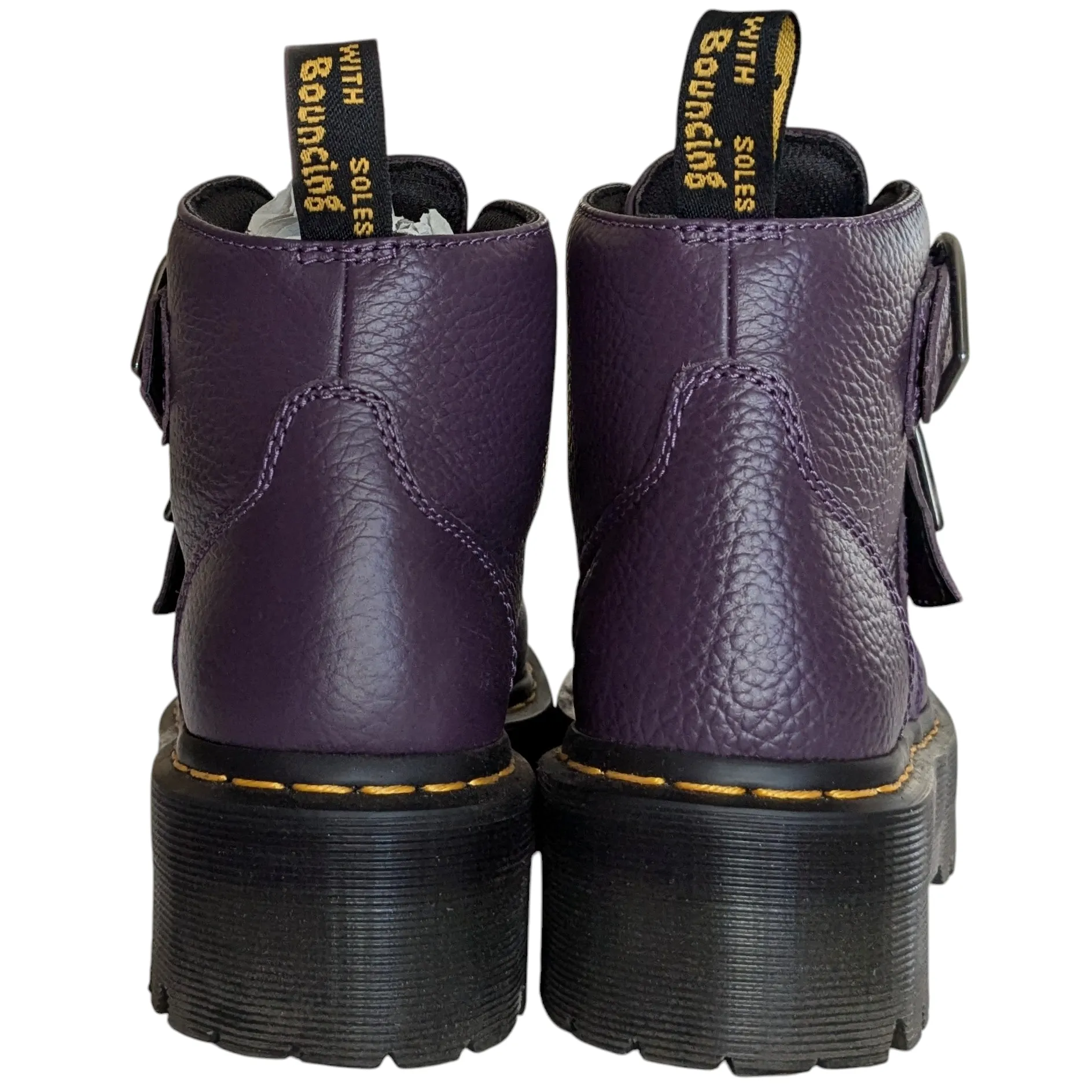 Dr Martens Devon Heart Boots Purple Size 7