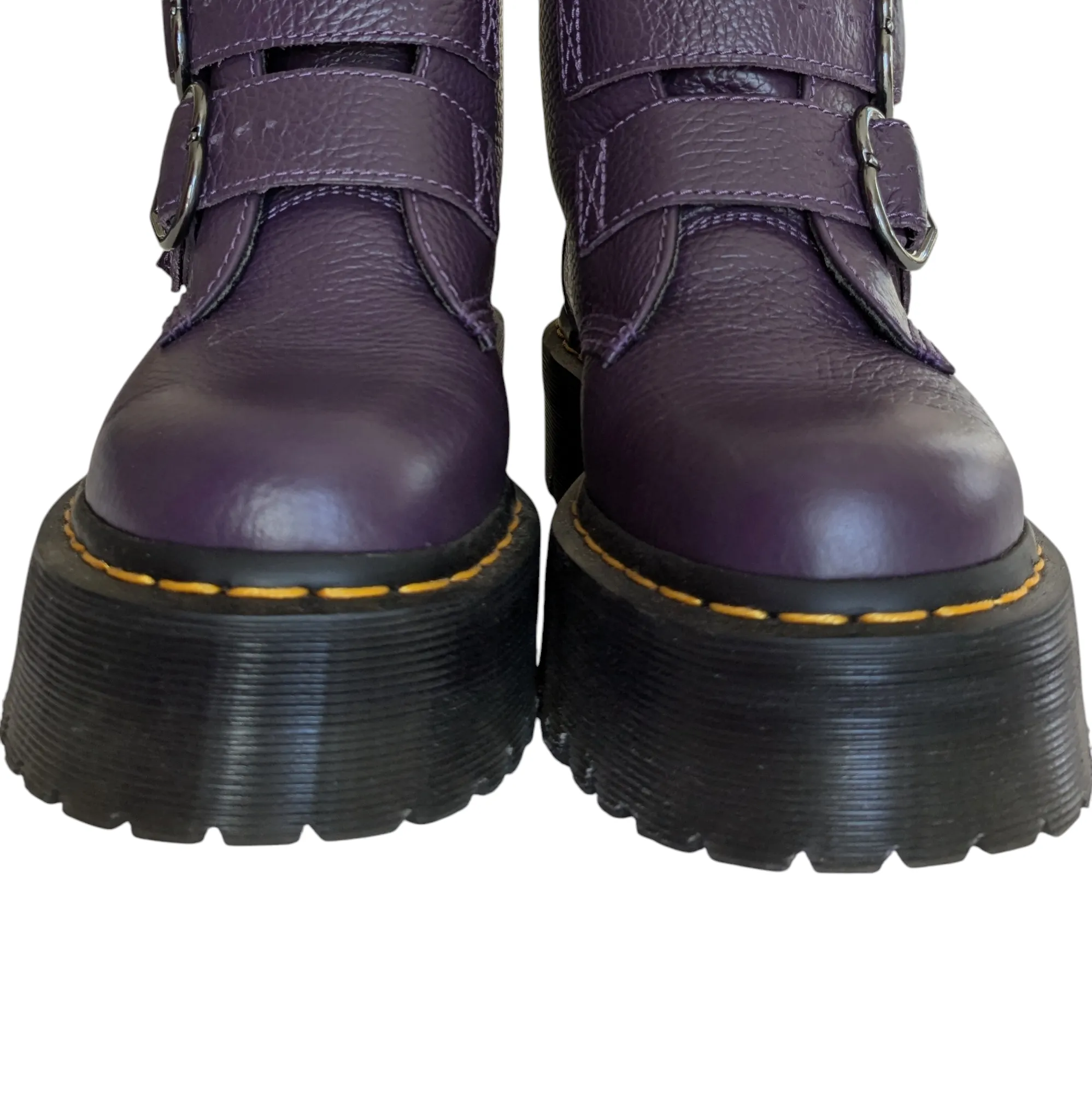 Dr Martens Devon Heart Boots Purple Size 7