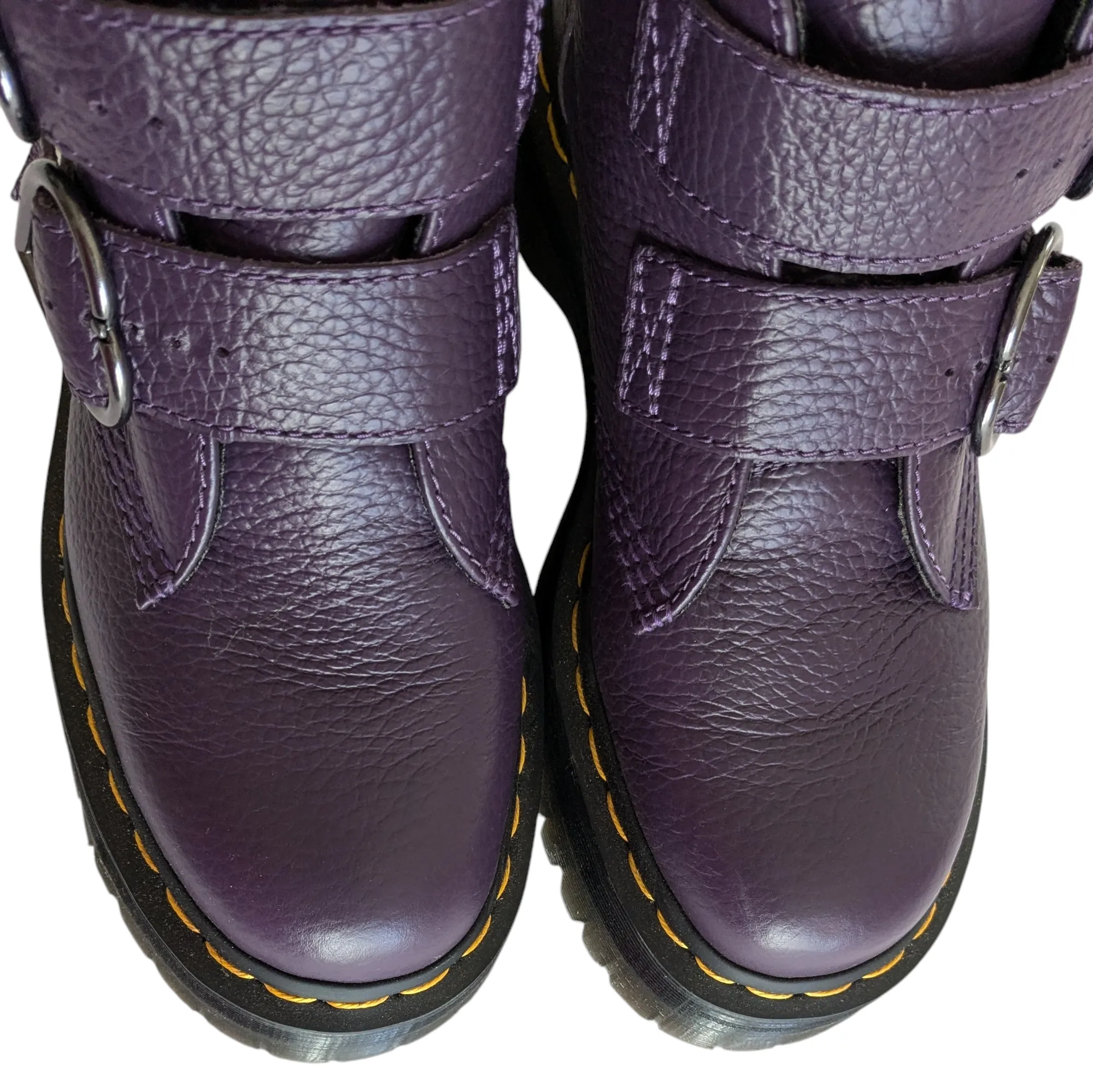 Dr Martens Devon Heart Boots Purple Size 7