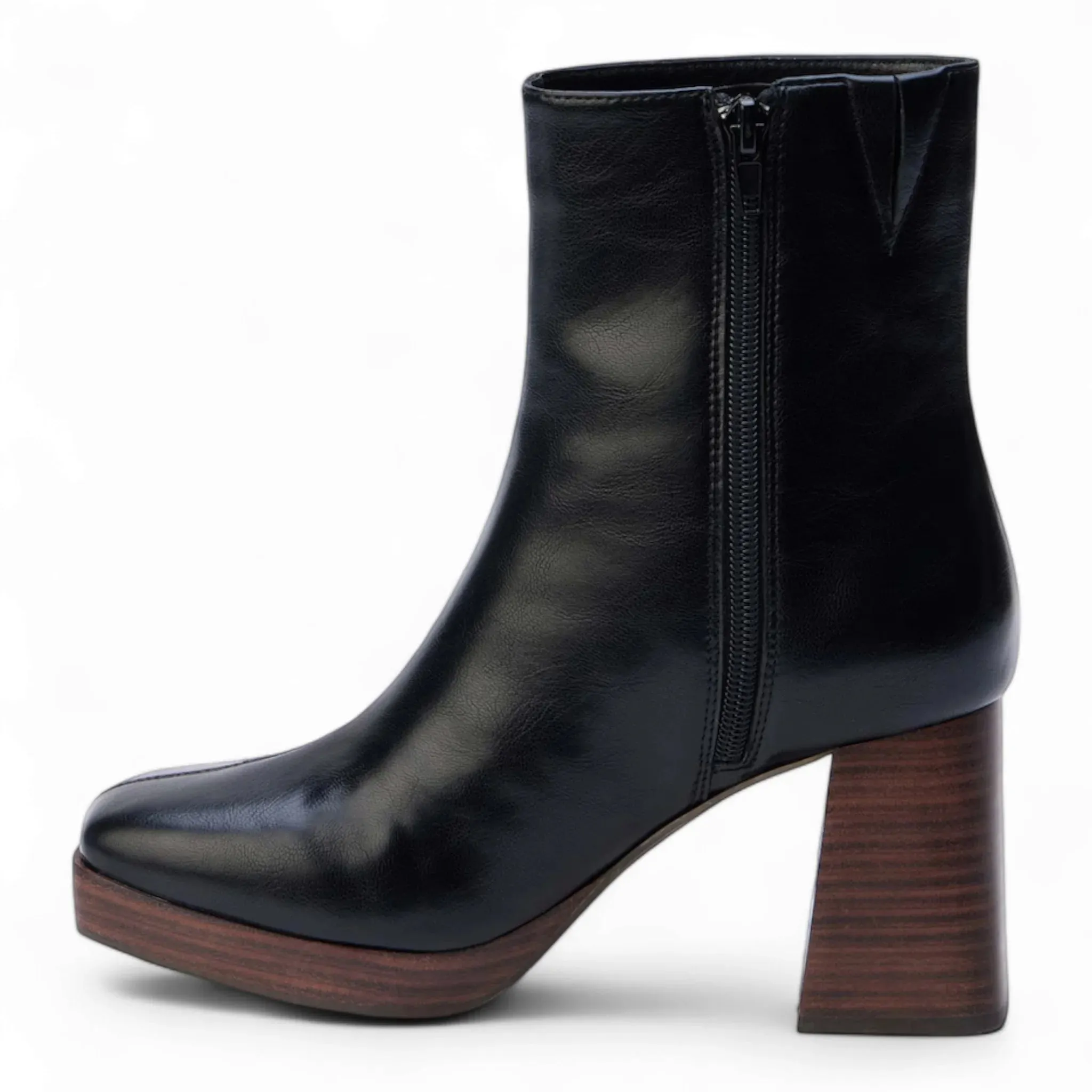 Duke Squared Toe Platform Ankle Boot