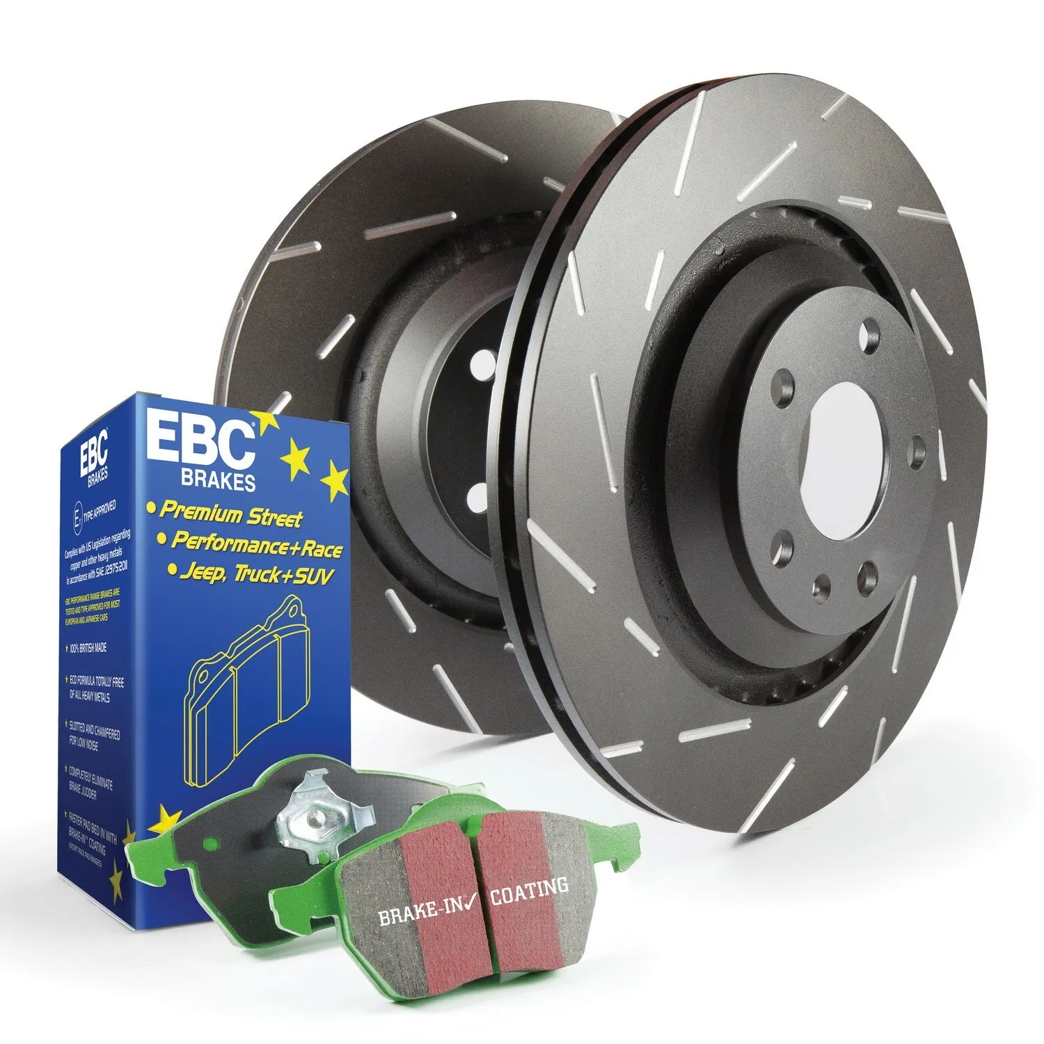 EBC Brakes S2KF1277 S2 Kits Greenstuff 2000 and USR Rotors