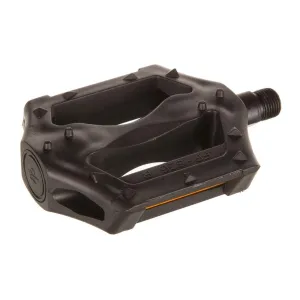 EVO whirl resin platform pedals, black, pair