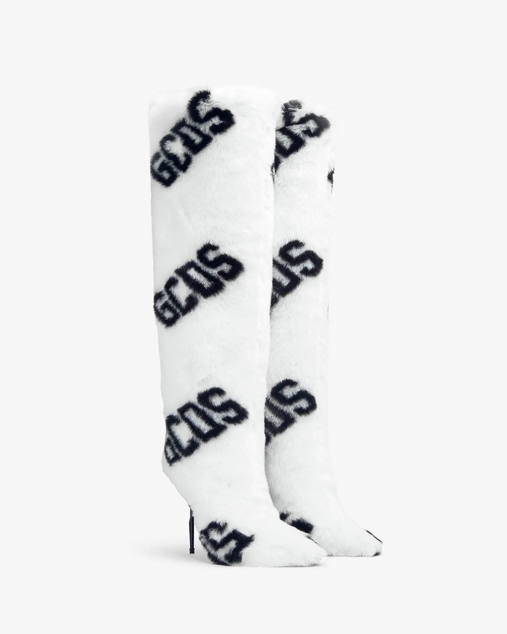 Faux Fur Logo Boots