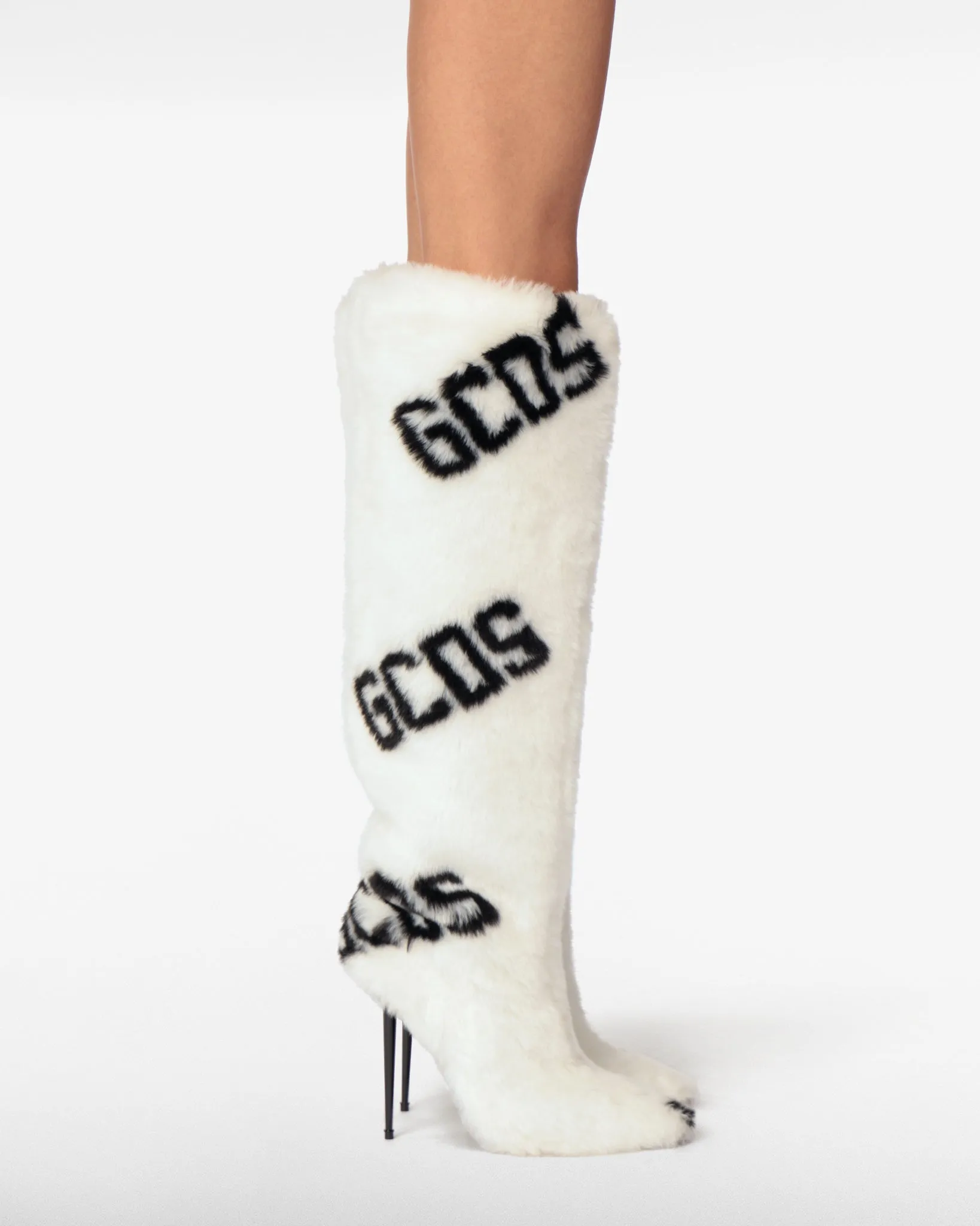 Faux Fur Logo Boots