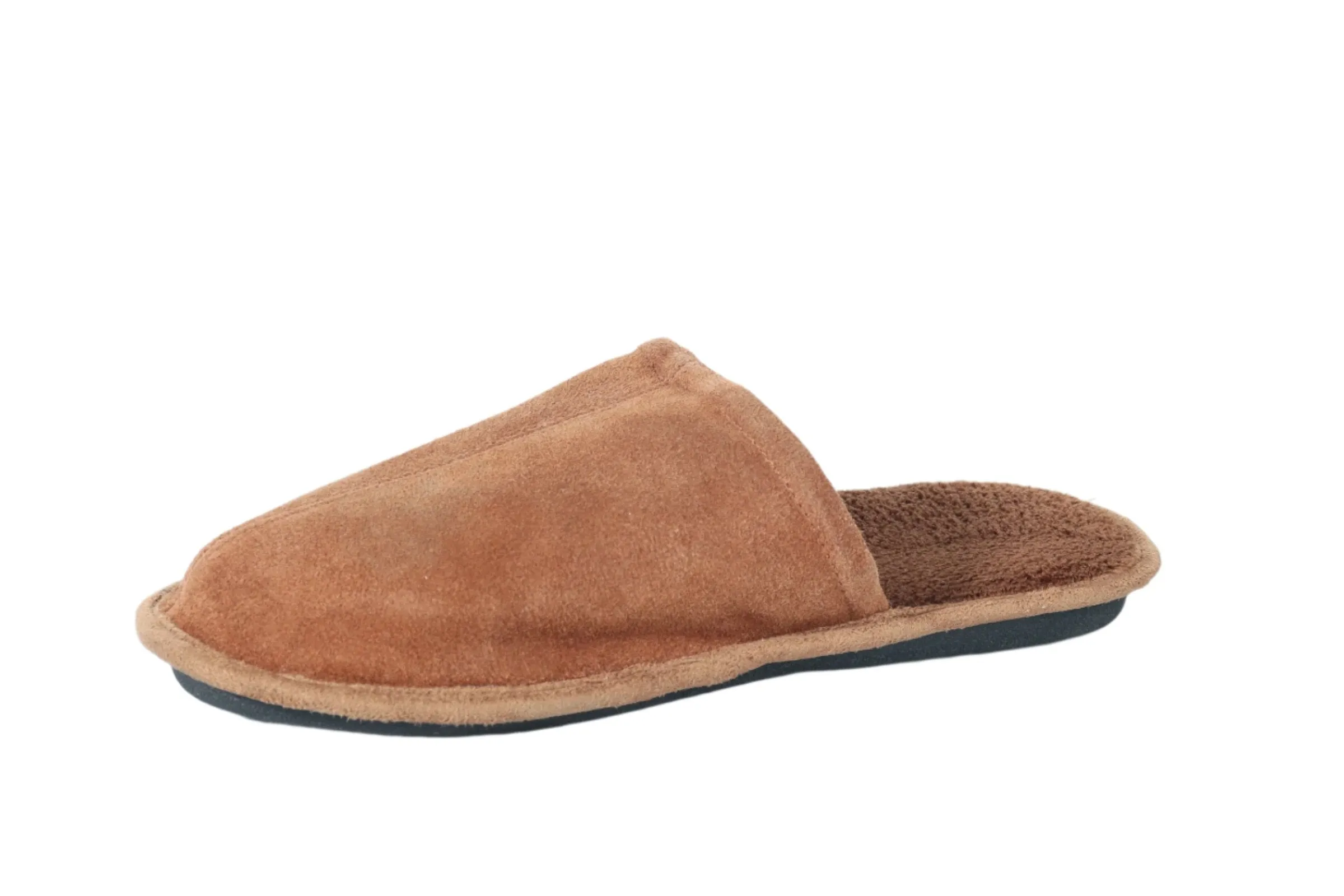 Faux suede slippers