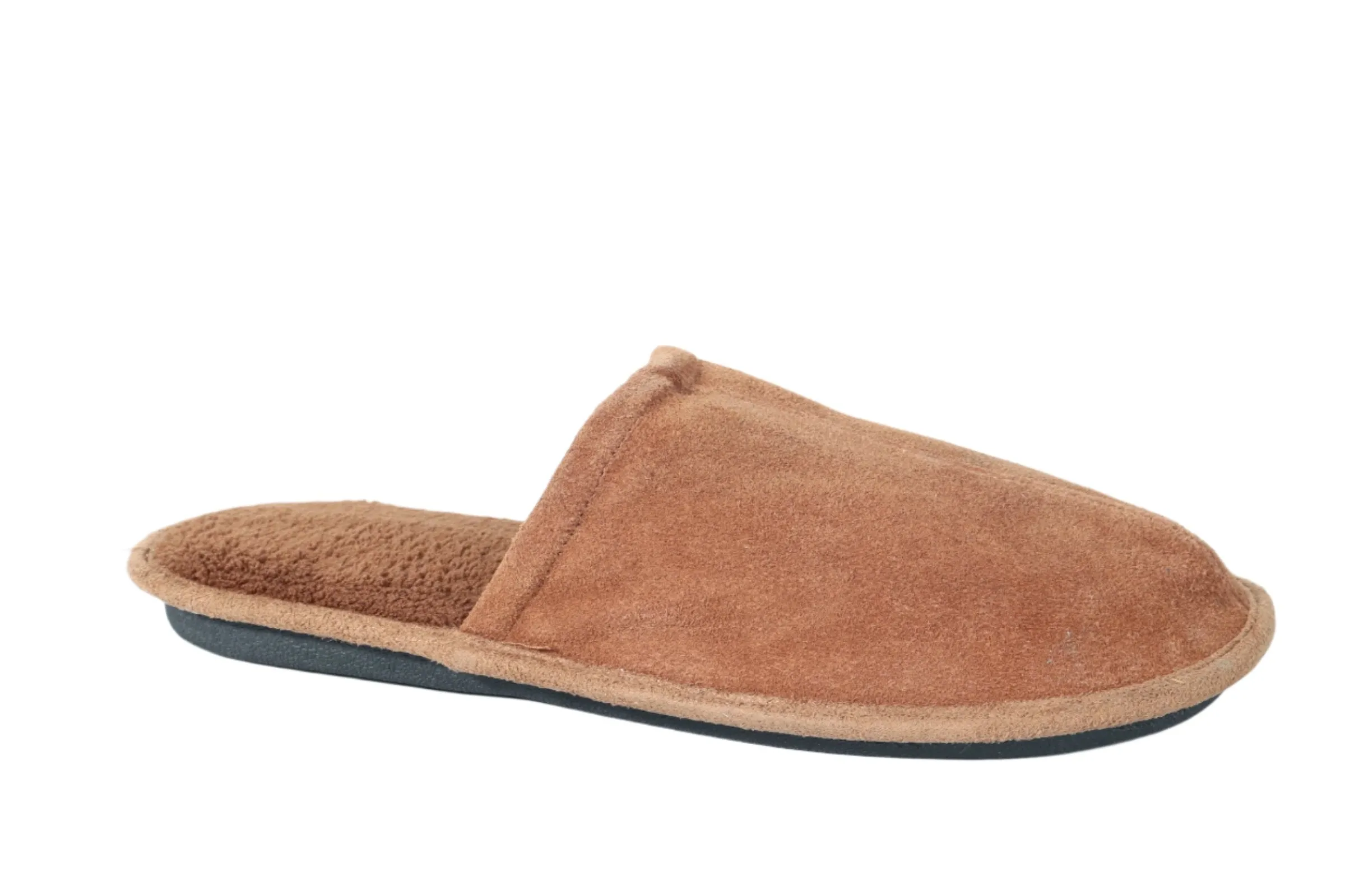 Faux suede slippers
